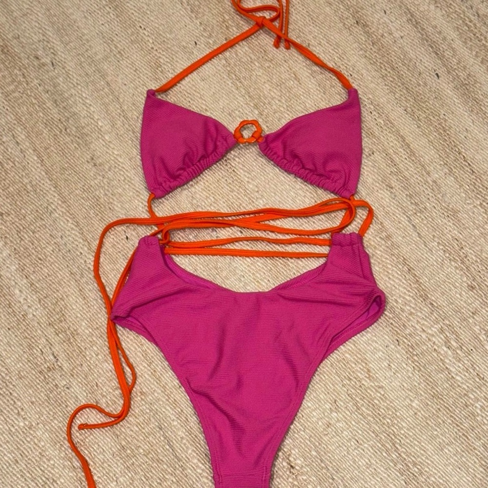 Simons Pink and Orange Bikini